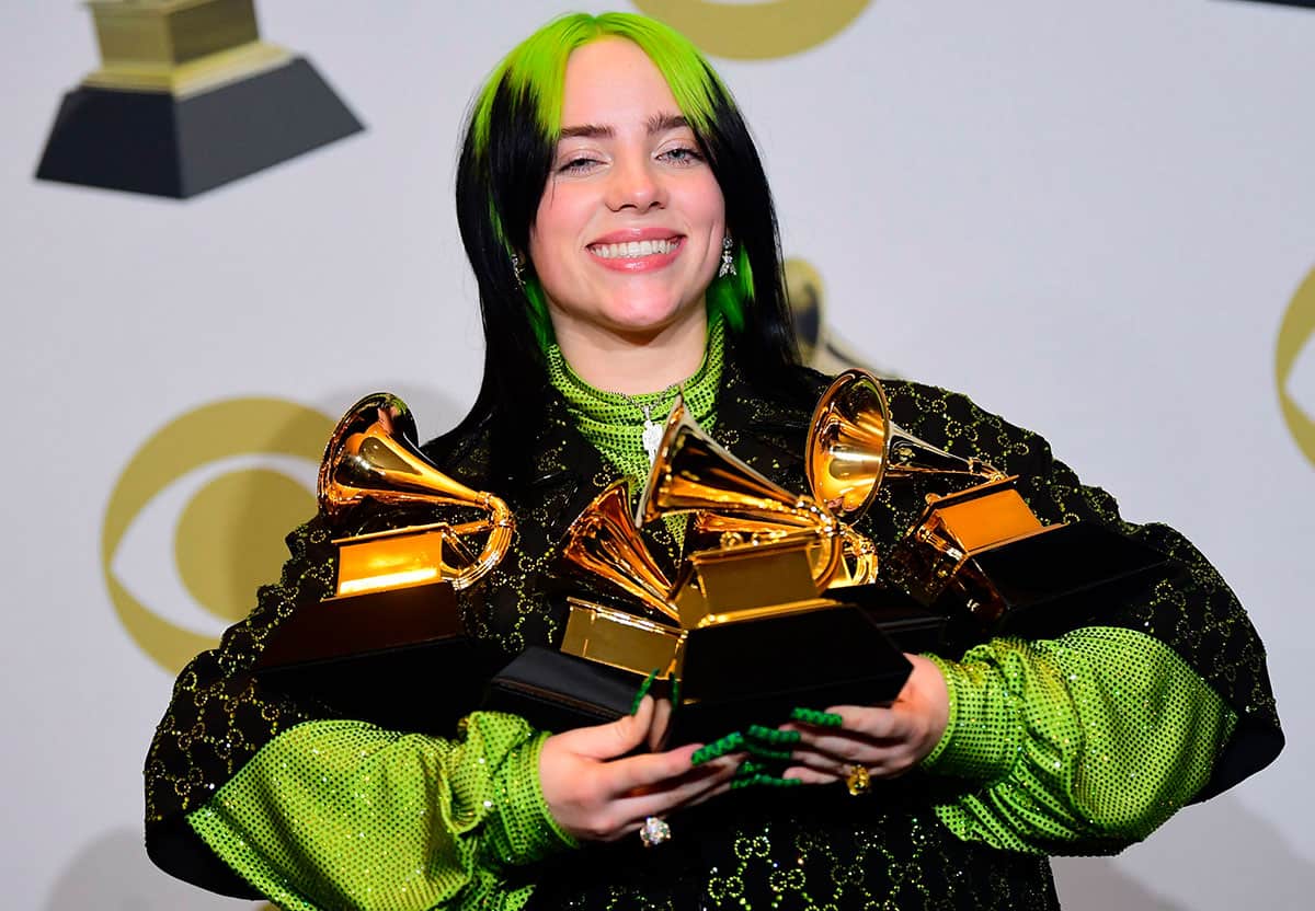 Billie Eilish, la gran triunfadora en los Grammy 2020
